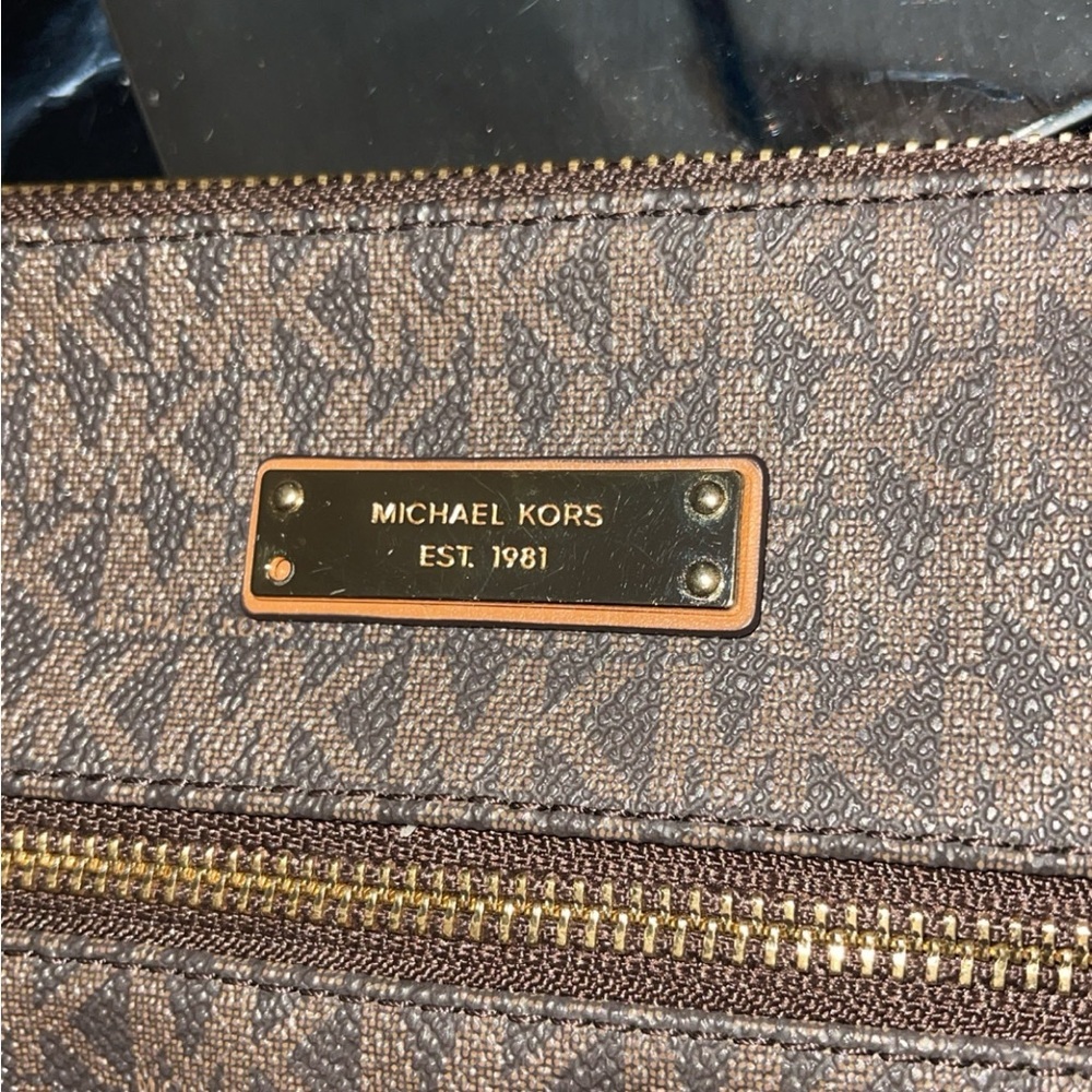 MICHAEL KORS Women’s Handbag Crossbody Logo Bag Brown Acorn AUTHENTIC - Picture 15 of 15